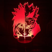 Load image into Gallery viewer, Anime Sasuke Led Night Light Naruto Face Color Changing Bedroom Decor Light Kids Birthday Present Manga Table Night Lamp Naruto