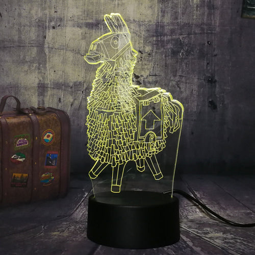 NEW Wooden Horse Chest Battle Royale Game TPS PUBG Desk Lamp 7 Color 3D LED Night Light Boy Child Christmas Gift Home Decor Lava