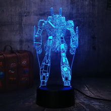 Load image into Gallery viewer, Cool New Movie Pacific Rim Action Figures Striker Eureka Boy Gift Desk Table RGB 3D LED Night Light Colorful Lamp Christmas Gift