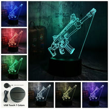 Load image into Gallery viewer, Lustre NEW Cool Battle Royale Game PUBG Winner TPS LED Night Light Desk Lamp RGB 7 Color Boys Kid Toy Home Decor Christmas Gift