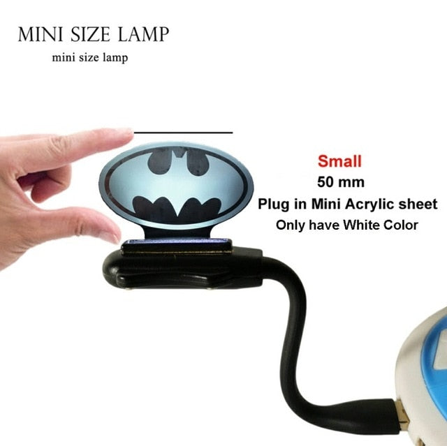 New 2019 Justice League 3D LED DC Batman Symbol Light Night Desk Table Lamp 7 Color Change USB RGB Controler Toy Kids Gift