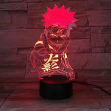 Load image into Gallery viewer, 3D Lamp NARUTO Gaara Figure Kids Night Light LED Anime Japanese Manga Battery Lamp Room Decor Baby Sleep Nightlight Gift Child