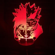 Load image into Gallery viewer, 3D Lamp NARUTO Gaara Figure Kids Night Light LED Anime Japanese Manga Battery Lamp Room Decor Baby Sleep Nightlight Gift Child