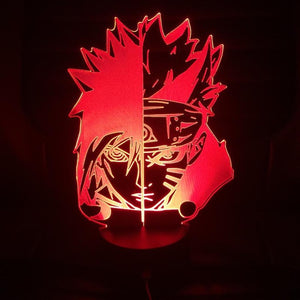 3D Lamp NARUTO Gaara Figure Kids Night Light LED Anime Japanese Manga Battery Lamp Room Decor Baby Sleep Nightlight Gift Child