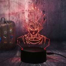 Load image into Gallery viewer, 3D Lamp Dragon Ball Z Goku Figure Kids Led Night Light Child Creative Gift Dropshipping 2019 Acrylic Laser Vegeta Table Lamp Bed