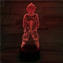 Load image into Gallery viewer, 3D Lamp Dragon Ball Z Goku Figure Kids Led Night Light Child Creative Gift Dropshipping 2019 Acrylic Laser Vegeta Table Lamp Bed