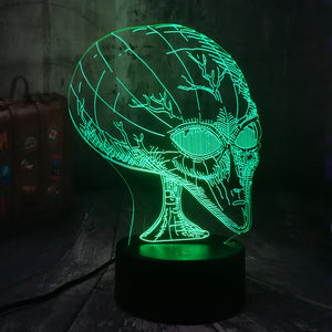 2019 Novelty Movie Cosmic Space Alien ET 3D RGB LED Night Light USB Table Lamp Home Decor Child Kid Toy Halloween Christmas Gift