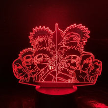 Load image into Gallery viewer, Japan Anime Naruto Uchiha Itachi Action Figure 3d Led Night Light Room Decor Lamp Friend Festival Gift Table Night Lamp Manga