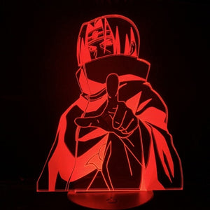 Japan Anime Naruto Uchiha Itachi Action Figure 3d Led Night Light Room Decor Lamp Friend Festival Gift Table Night Lamp Manga