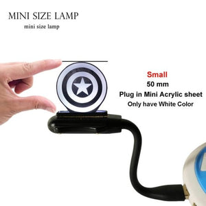 Marvel Legends The First Avengers Captain America's Shield 3D Optical Illusion Night Light LED Desk Lamp Best Birthday Gift Toys