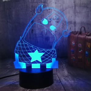 Marvel Legends The First Avengers Captain America's Shield 3D Optical Illusion Night Light LED Desk Lamp Best Birthday Gift Toys